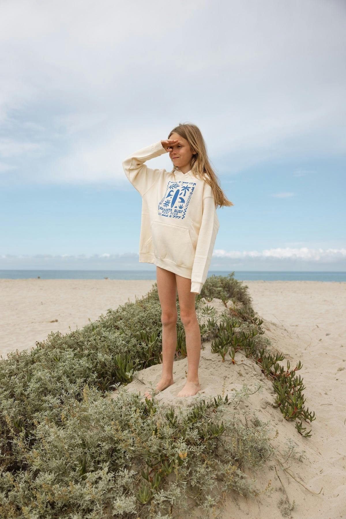 Surf Club Hoodie / Youth / Cream