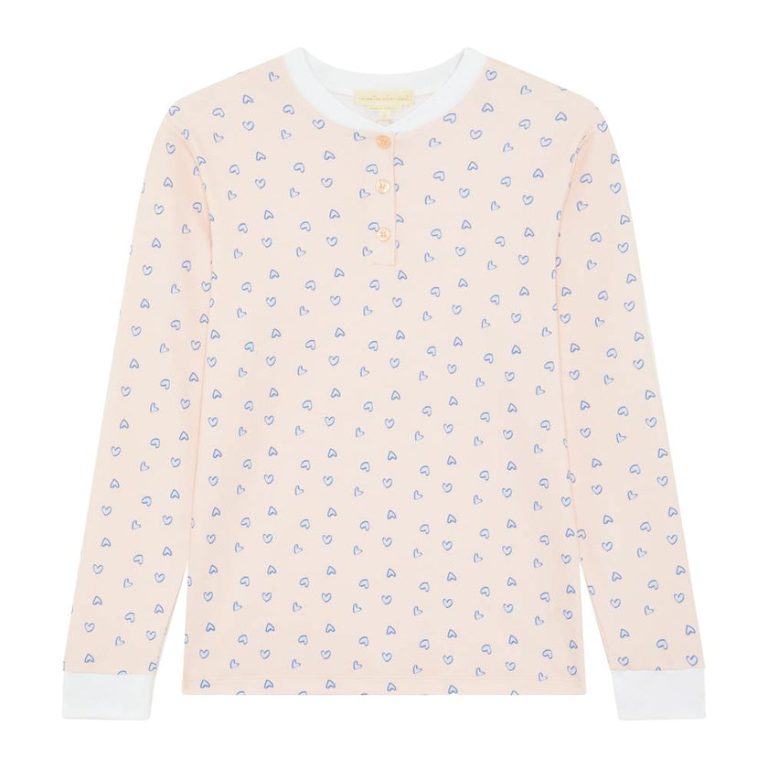 Love Heart Pyjama - Adult Pink