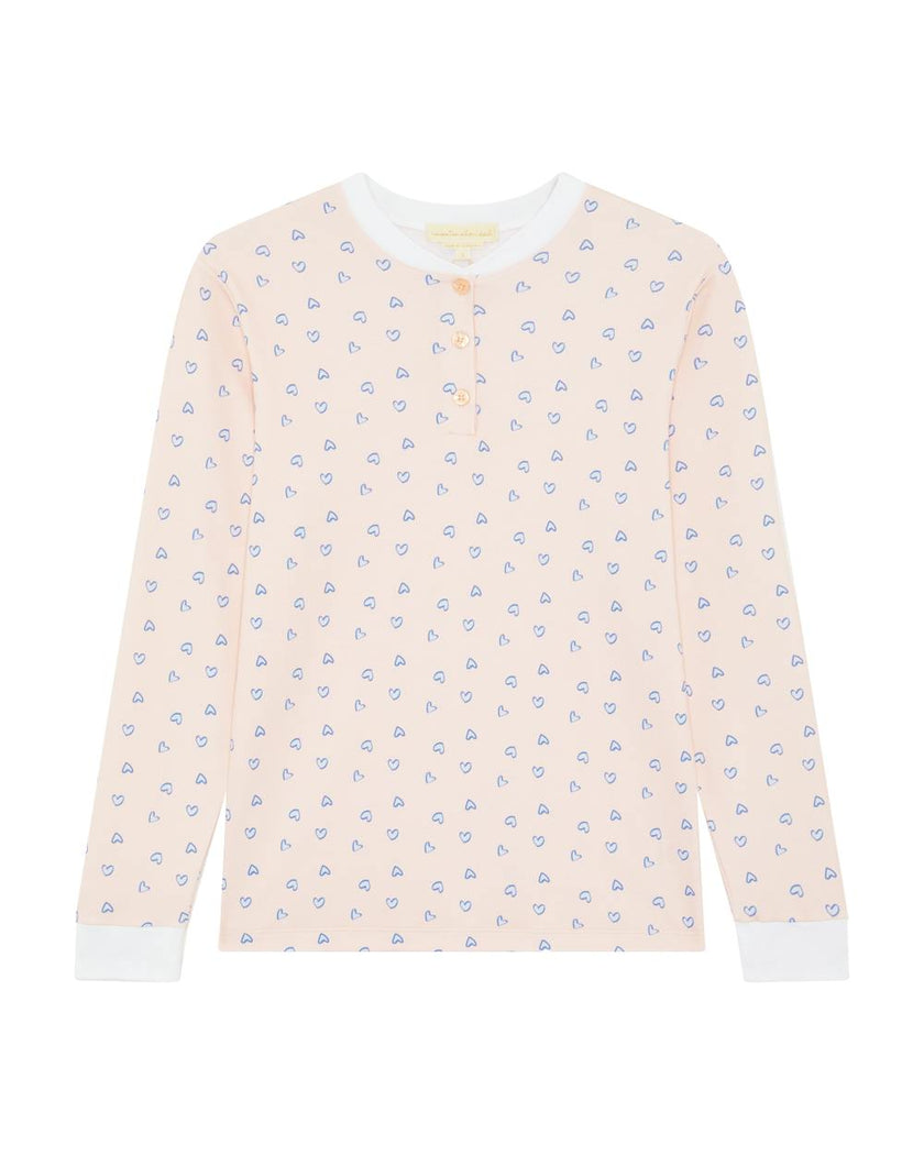 Love Heart Pyjama - Adult Pink