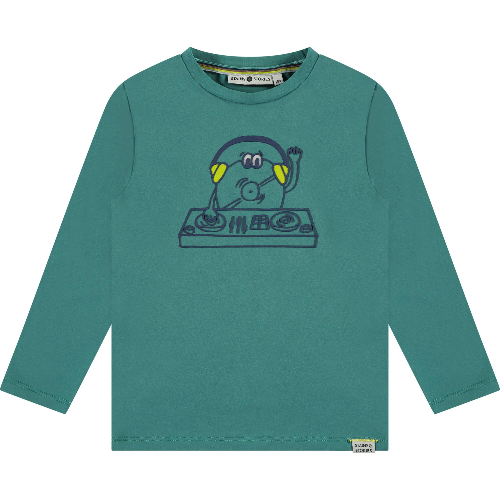DJ Hot Tunes Print Long Sleeve T-Shirt