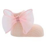 Cotton Tulle Bow Socks Set