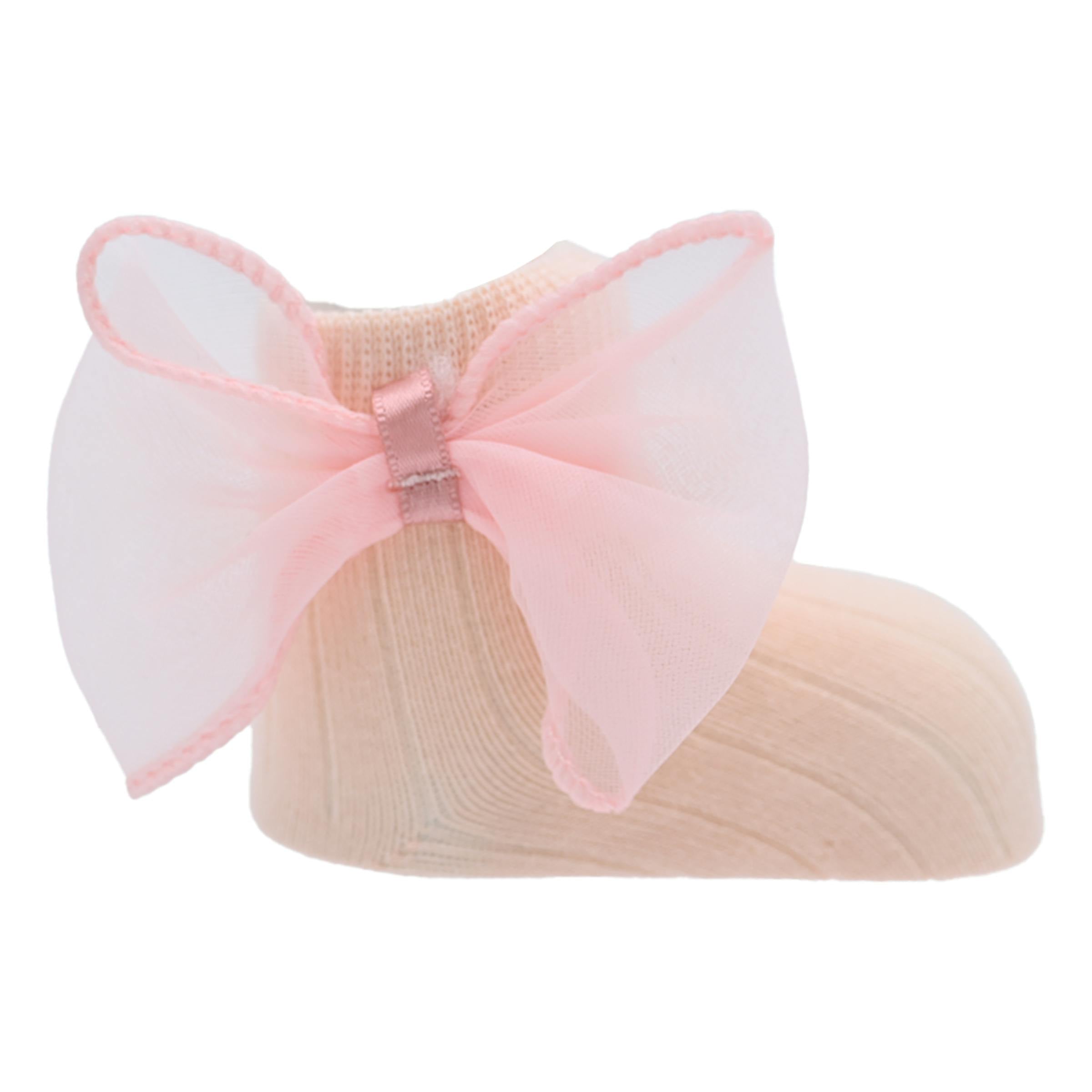 Cotton Tulle Bow Socks Set