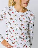 The Organic Long Sleeve Pajama Set [Riding Ponies]