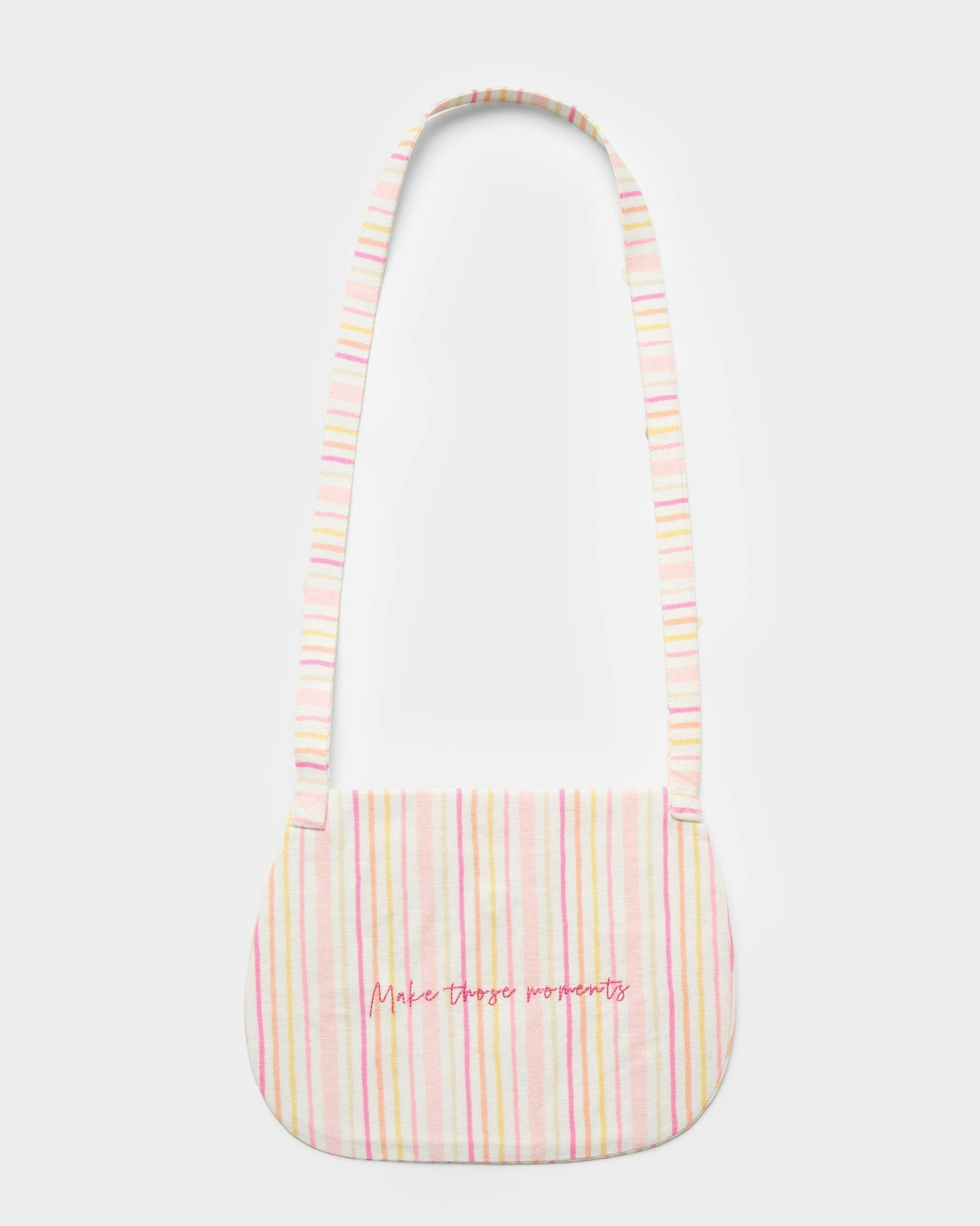 Hudson Purse - Pink Stripes