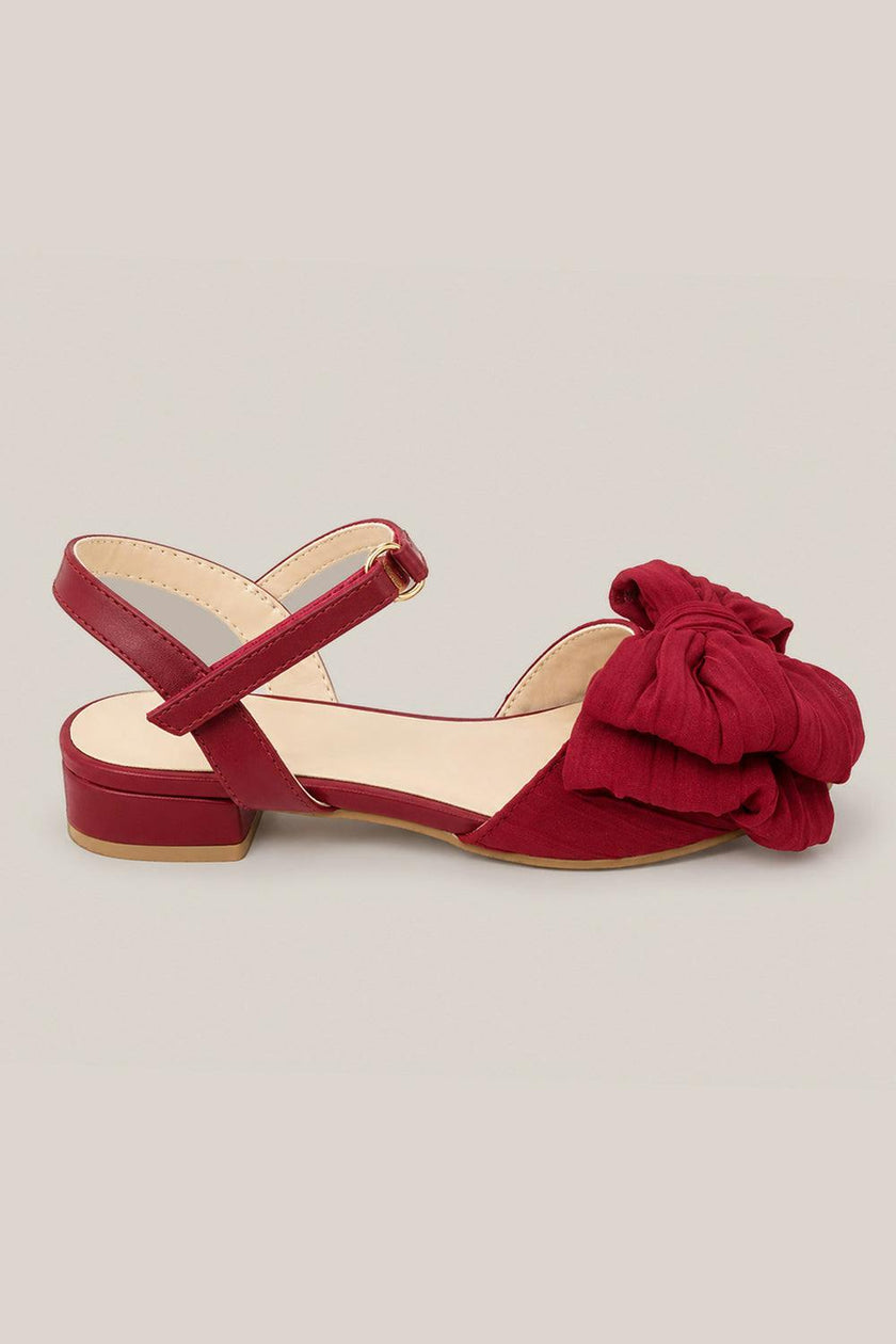 Mini Zola Heel in Cranberry