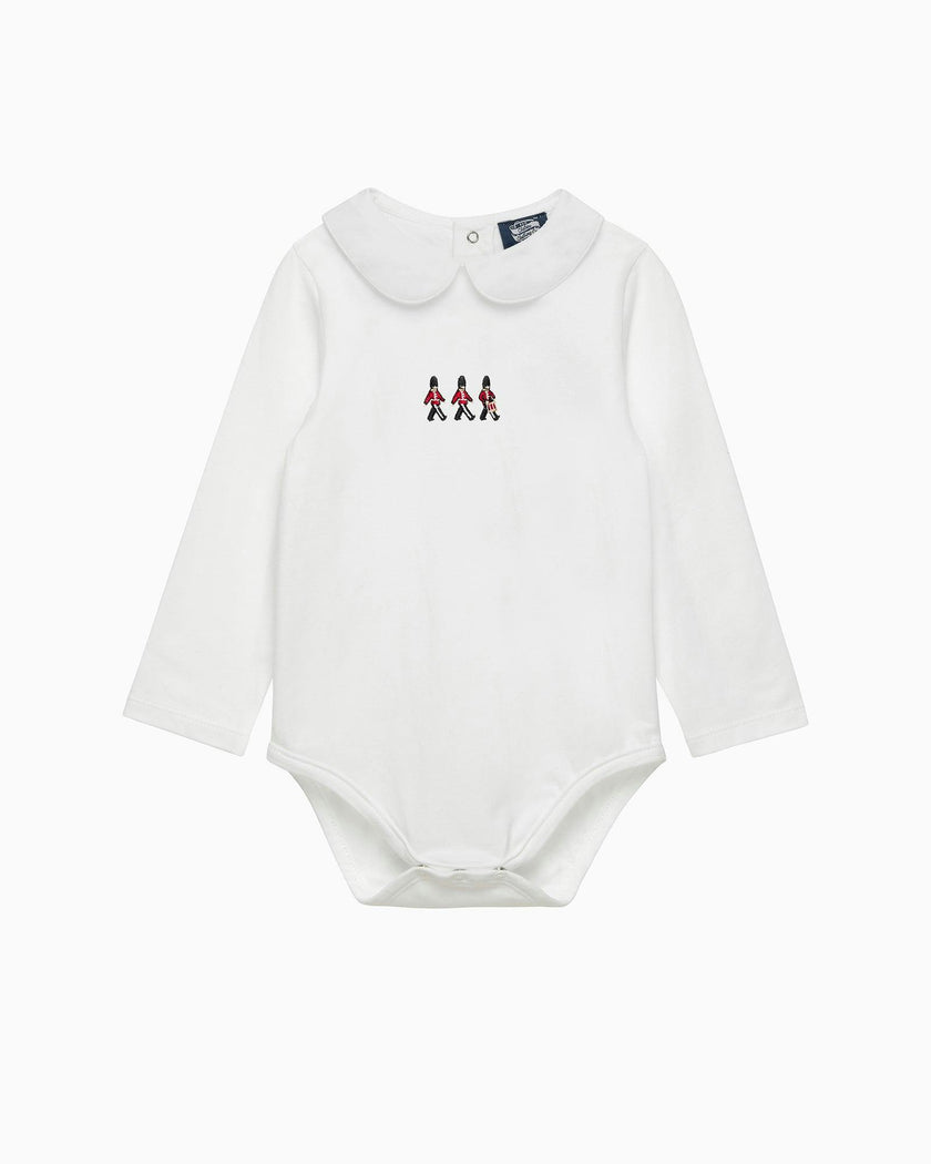 Baby Long Sleeved Bodysuit in Drumming Guardsman