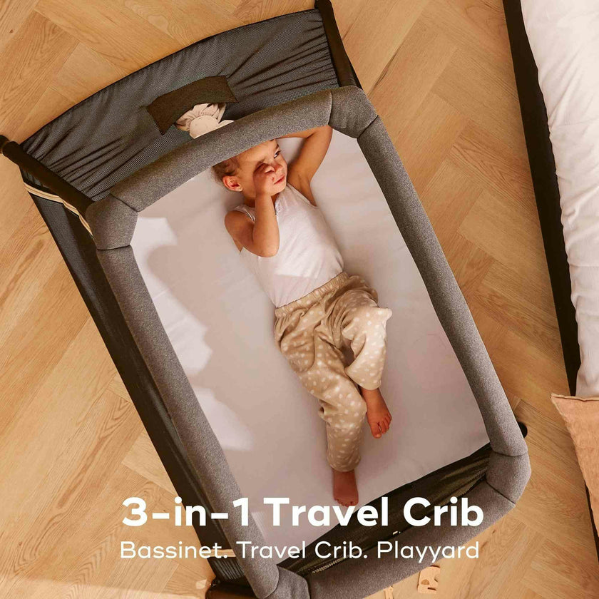 Moov and Comfy 3-in-1 Travel Crib and Play Yard