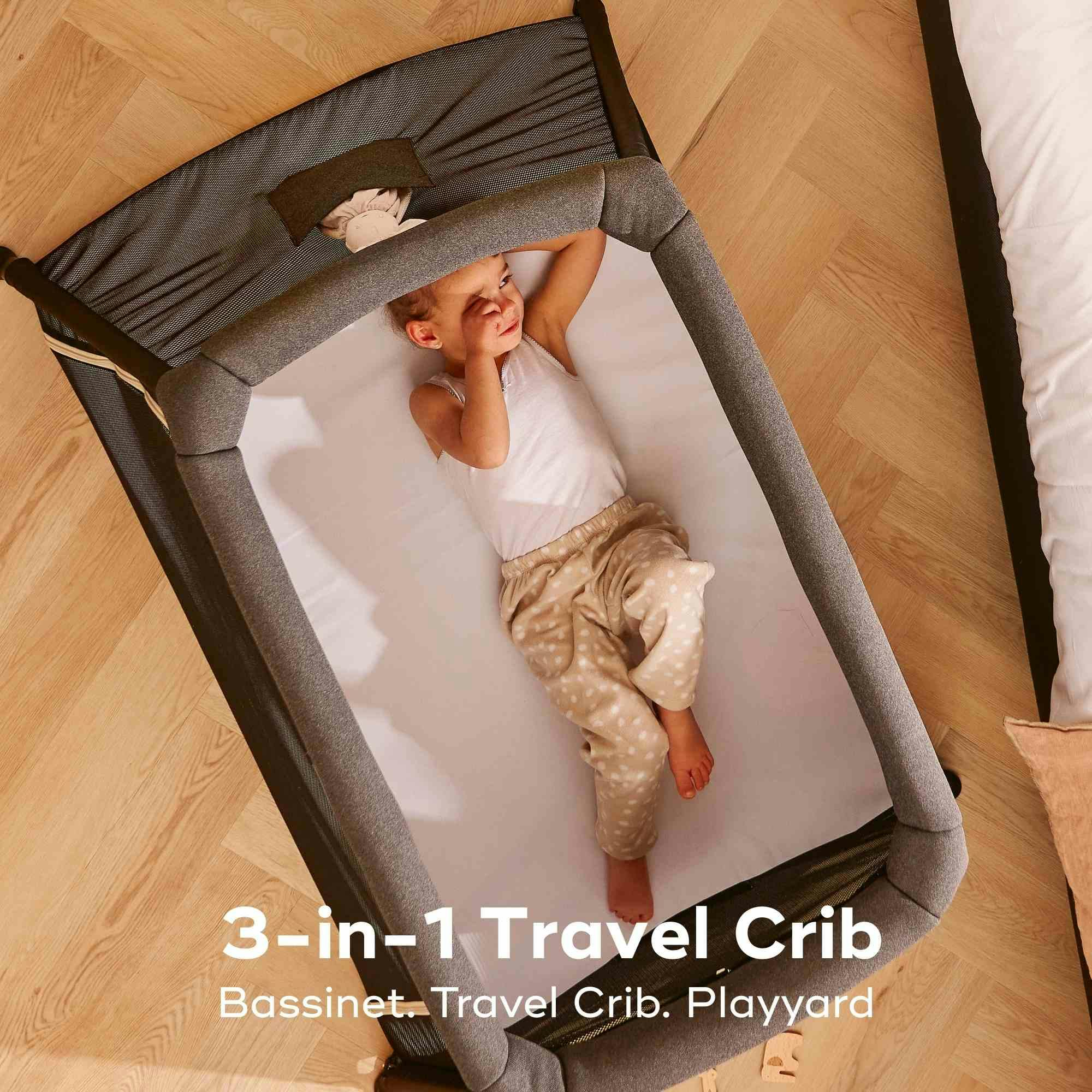 Moov and Comfy 3-in-1 Travel Crib and Play Yard