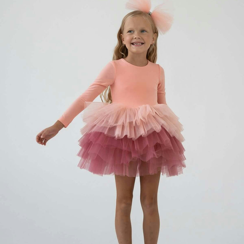 Salmon Dusty Tutu Dress