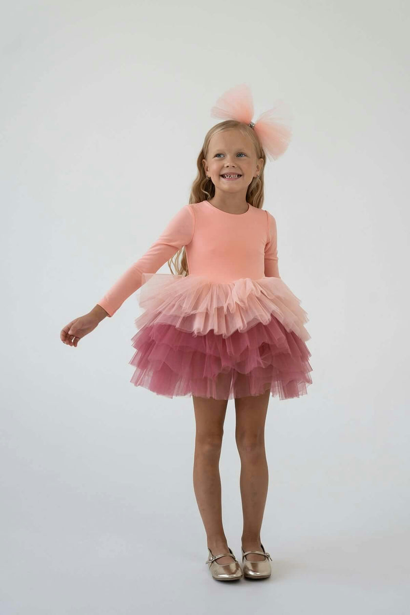 Salmon Dusty Tutu Dress