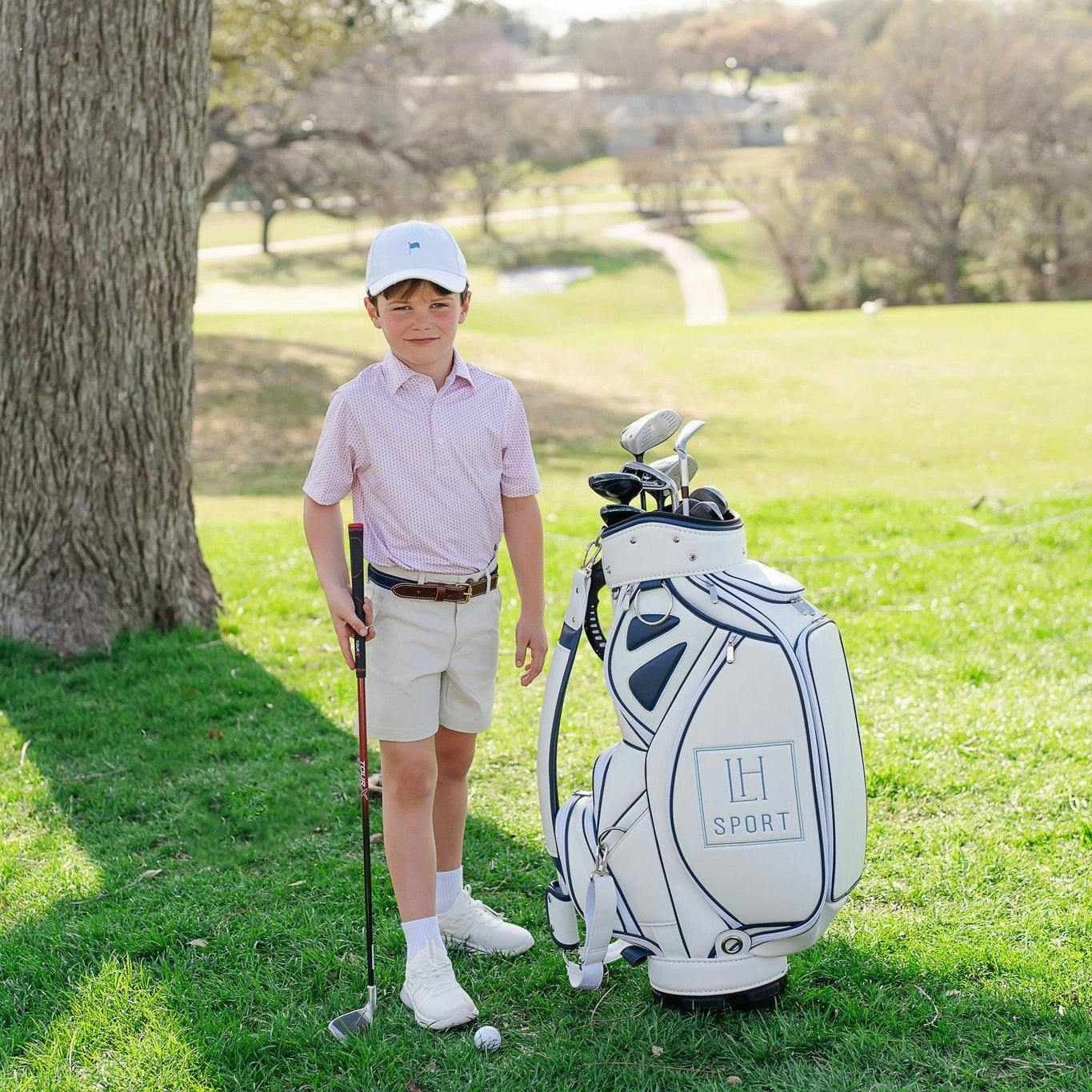 Will Boys' Performance Polo by LH Sport - Cayman Coral