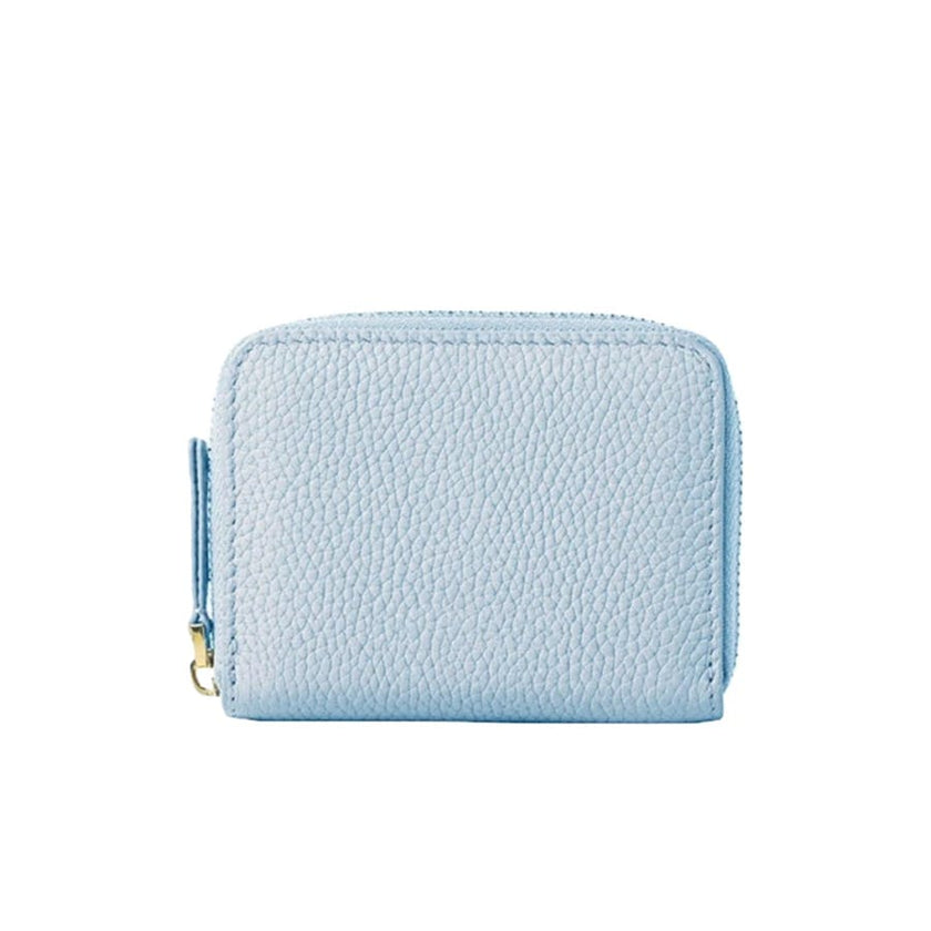 Mini Genuine Leather Zipper Wallet