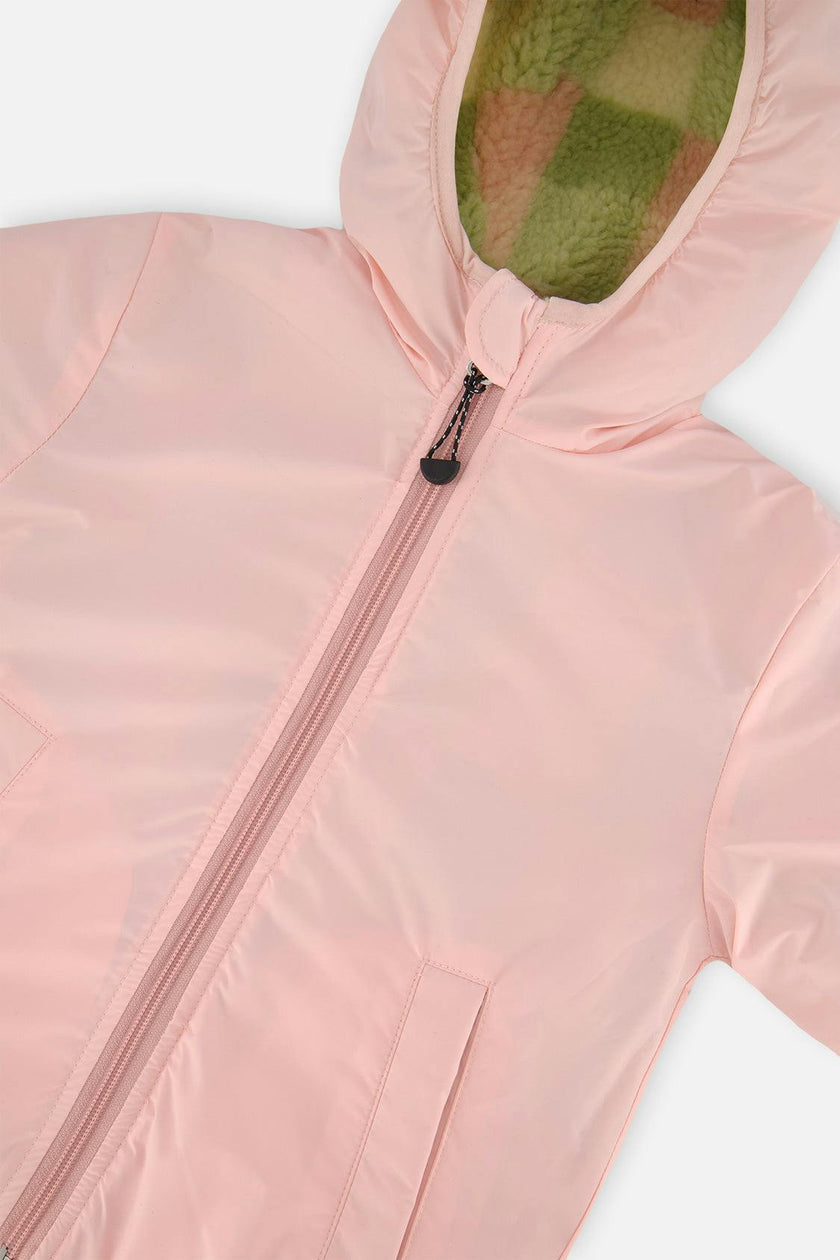 Reversible Mid-Season Jacket Pale Dusty Pink