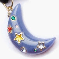 Blue Moon Glow In The Dark Necklace