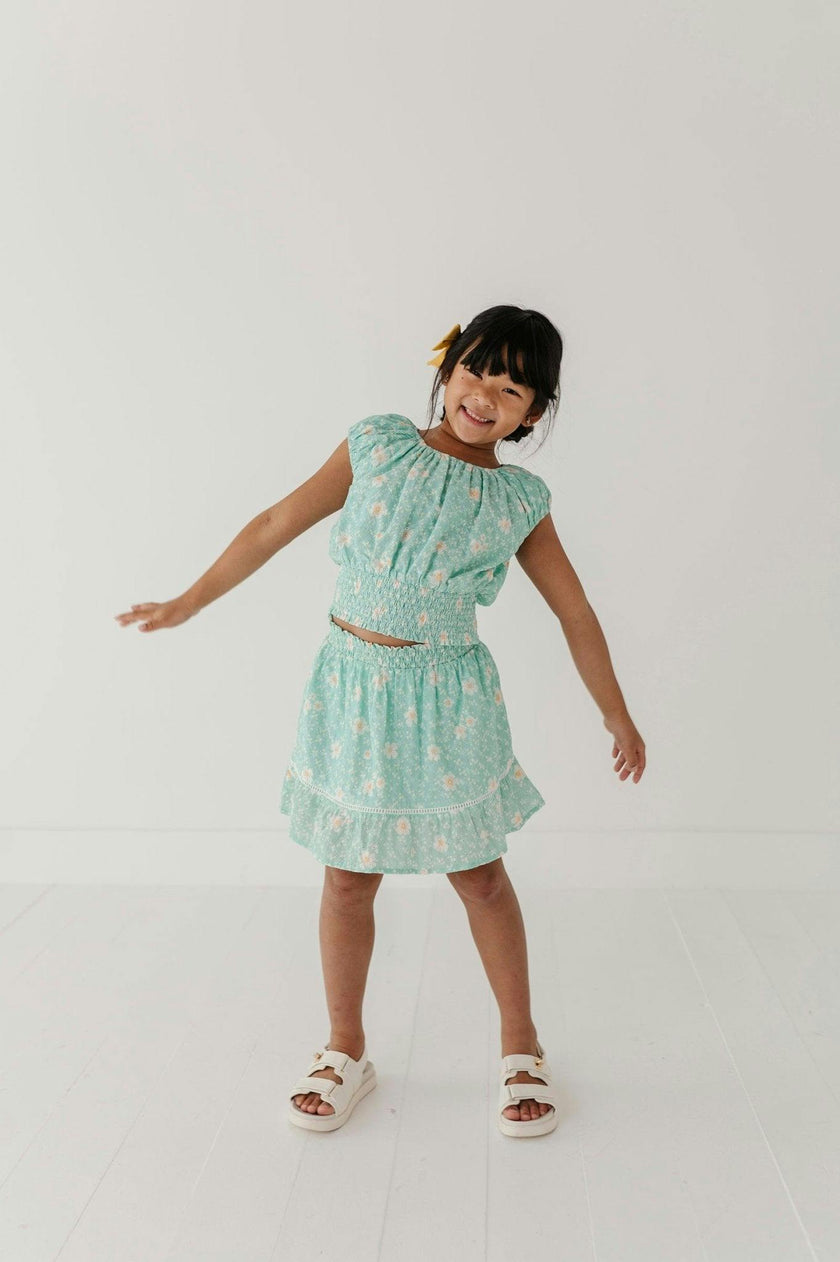 Eyelet Peasant Top
