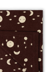 Moon Knitted Organic Baby Blanket, Brown