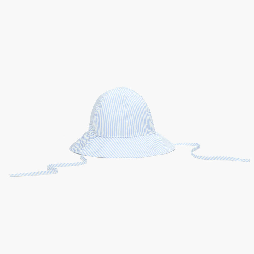 The Baby Sunhat - Blue/White Stripe