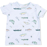 Fishing - Crew Neck Tee with Casual Short