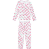 Women's Candy Cane Pajama Shirt and Pant Set