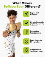 Boxing Bamboo Kids Pajama Short Set