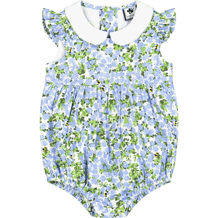 Phoebe Peter Pan Collar Bubble, Blue