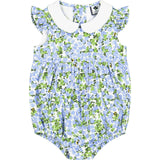 Phoebe Peter Pan Collar Bubble, Blue