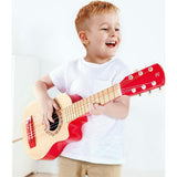 First Musical Guitar: Red Flame - Kid's Wooden Instrument