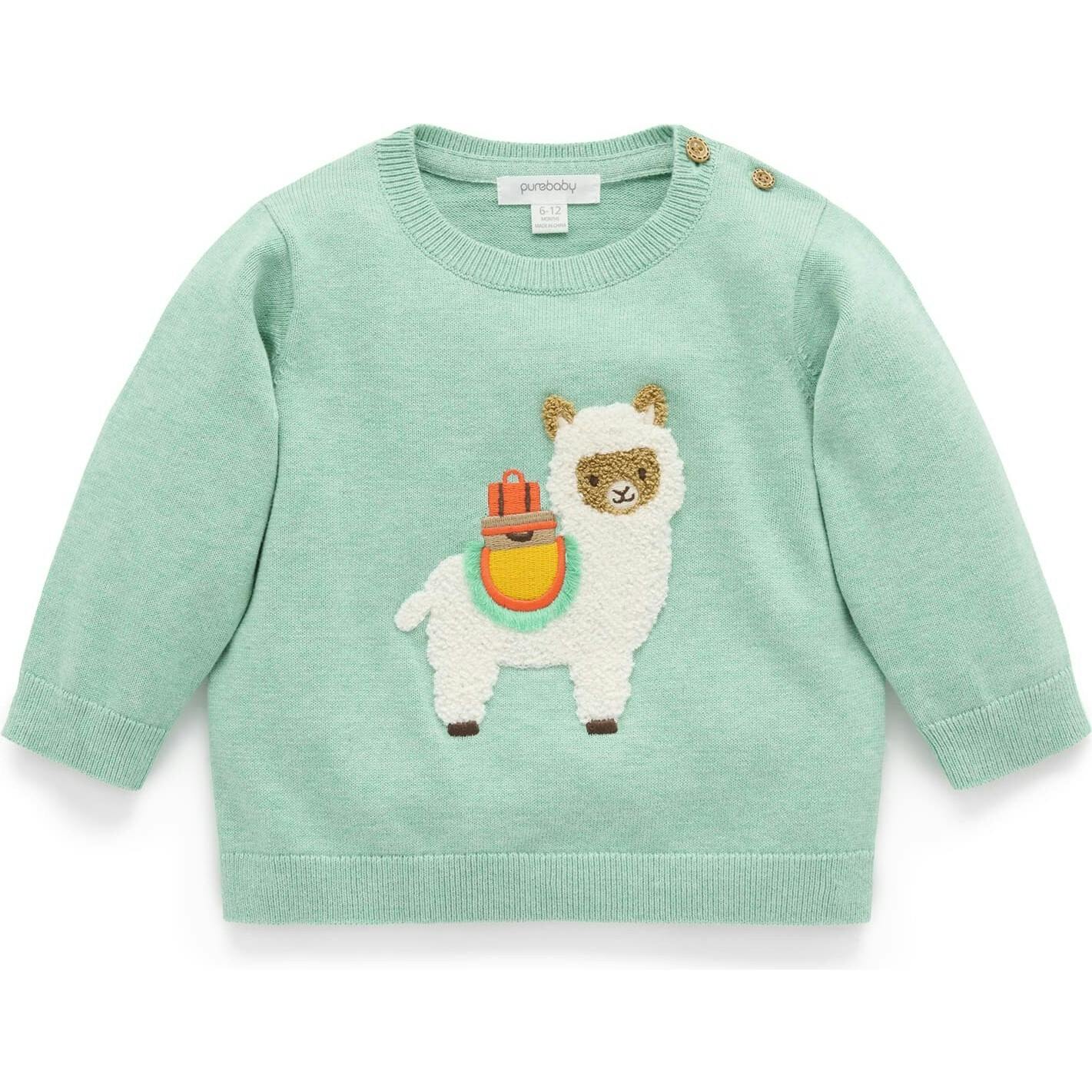 Llama Jumper Aloe Melange