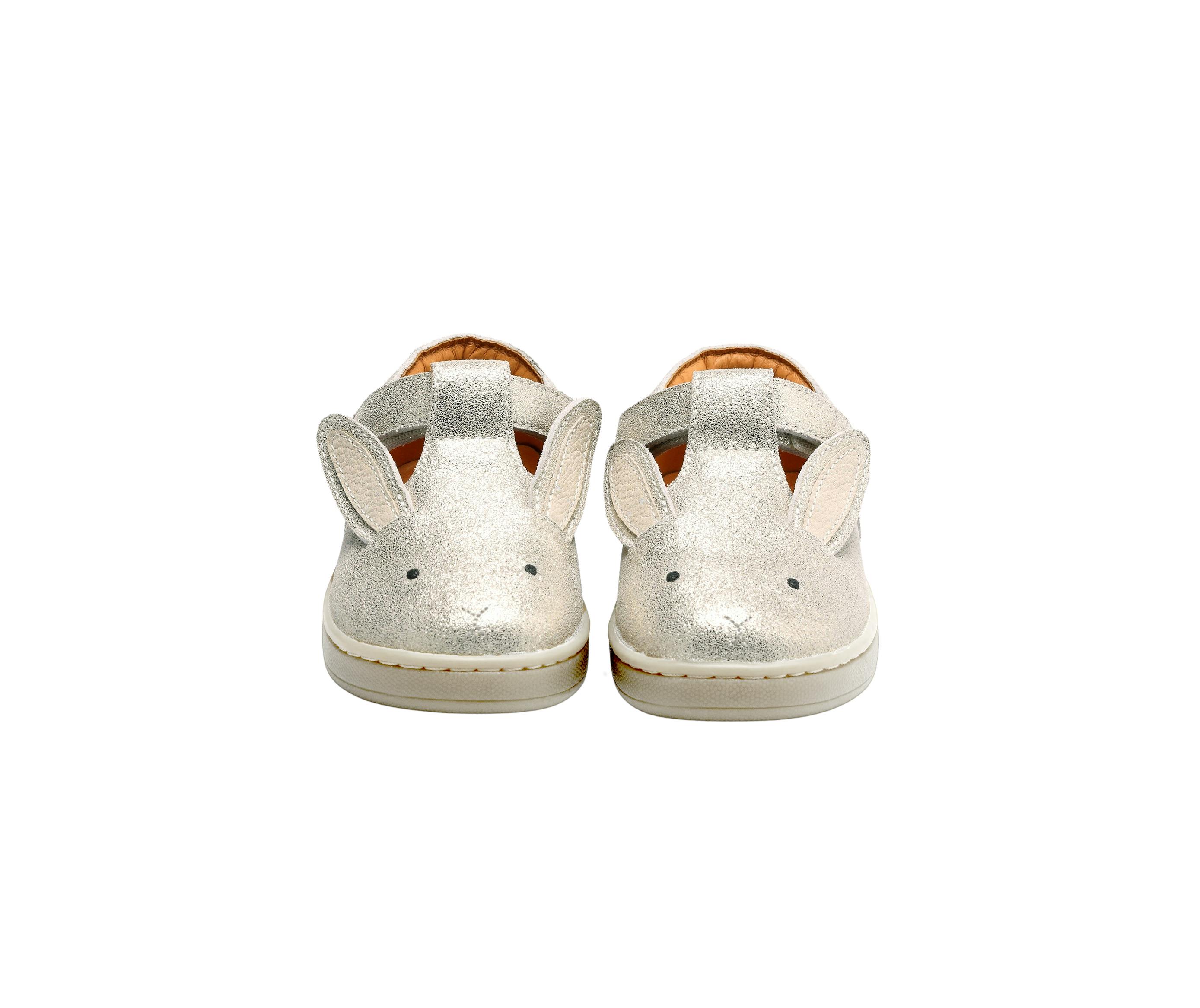 Esterre Shoes | Bunny | Silver Metallic Leather