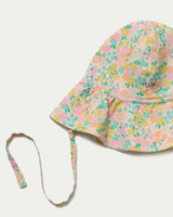Bonnie Hat Cap - Emma Floral Mint