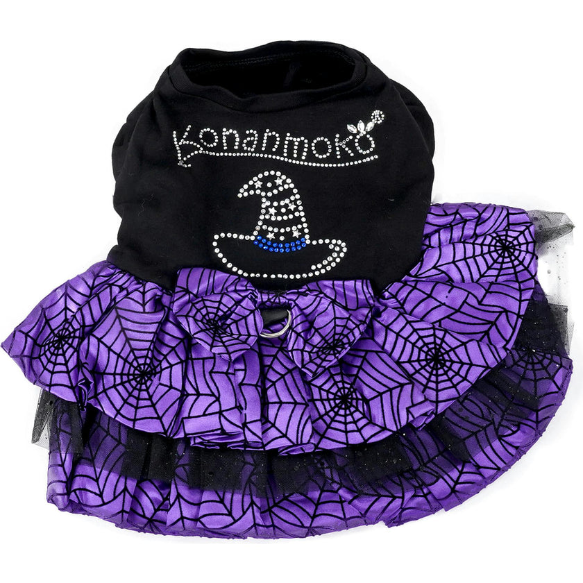 HALLOWEEN CUTIE WITCH HAT DRESS, Black