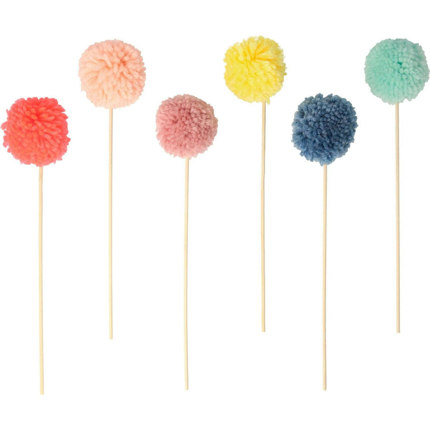 Multi Pompom Cake Toppers
