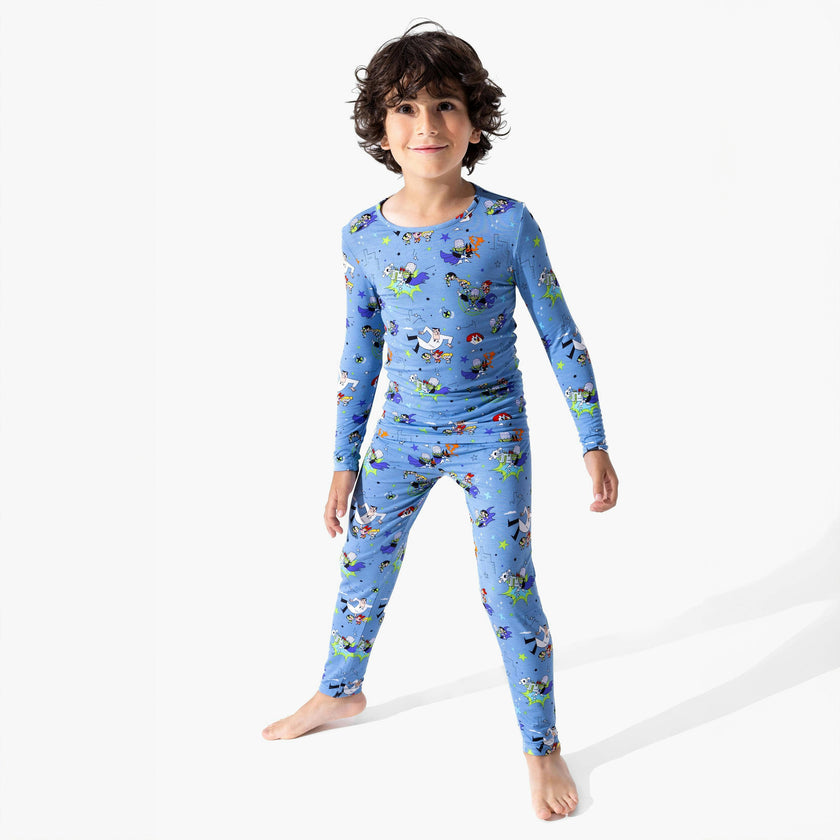Powerpuff Girls Mojo Jojo Showdown Bamboo Kids Pajamas