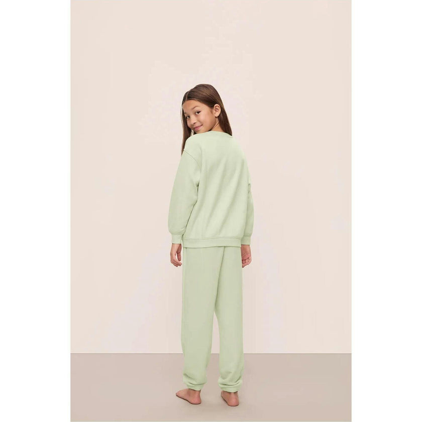 Kid's French Terry Sweatshirt and Jogger Set, Green