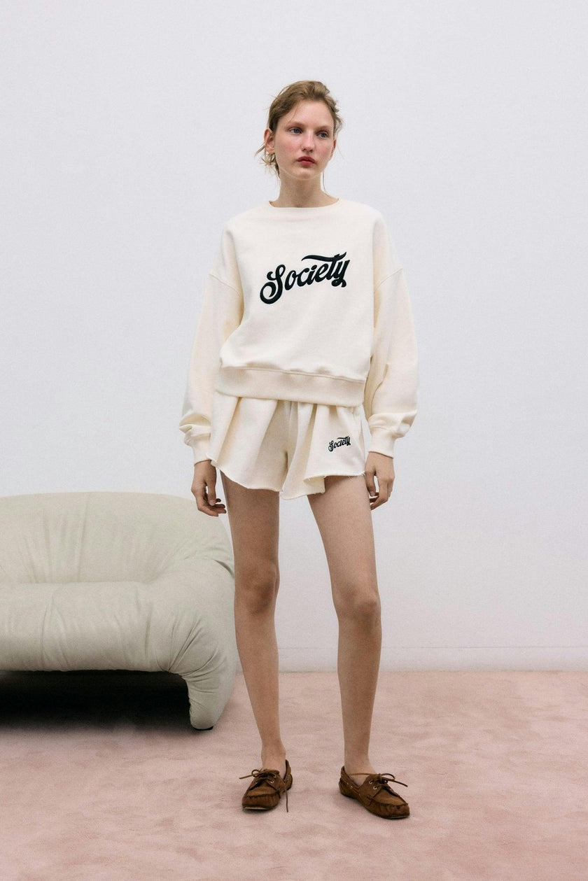 Mazus Woman Sweatshirt  Ecru