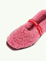 women's merino wool slippers - dusty pink