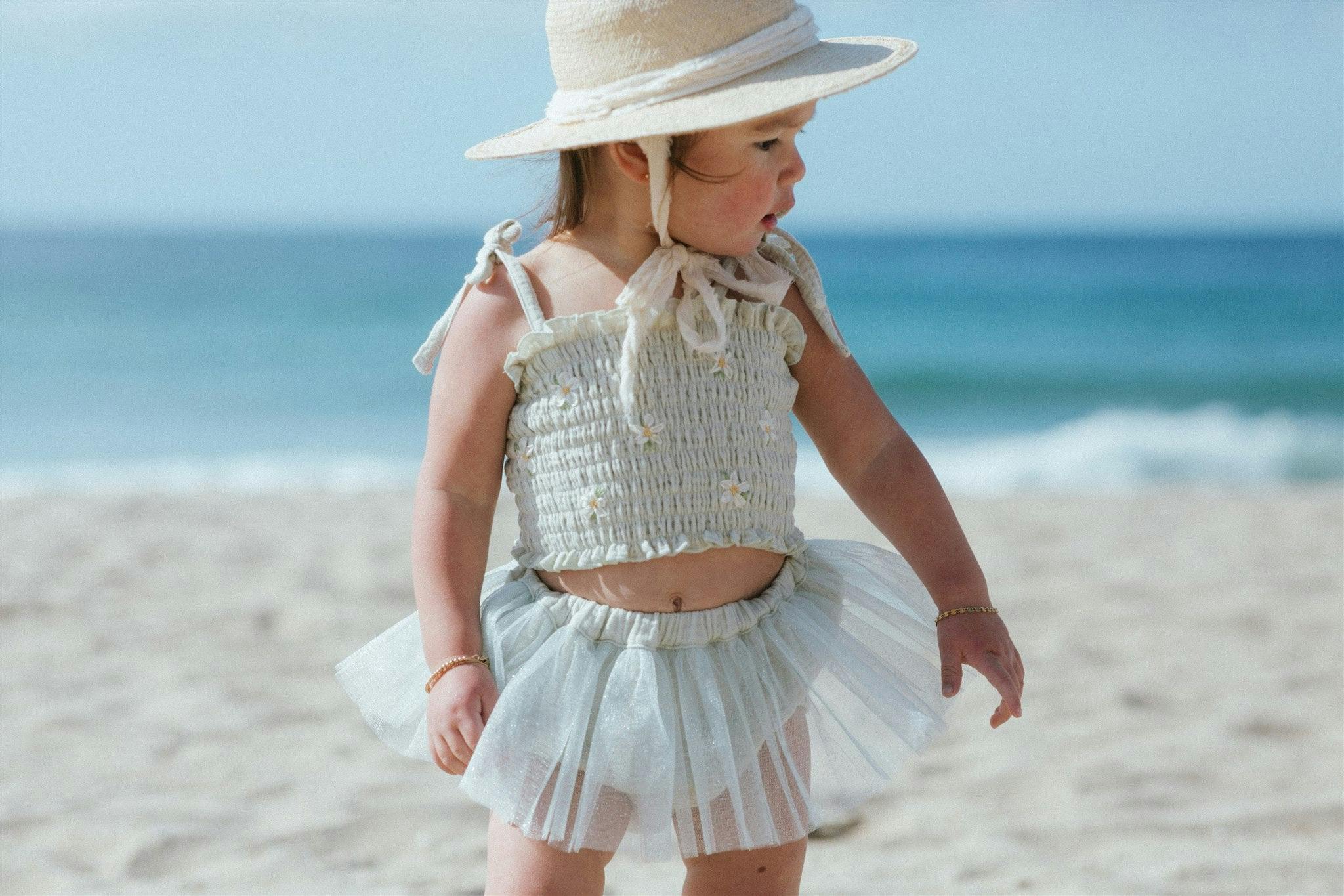 Daisies Tutu - Seafoam
