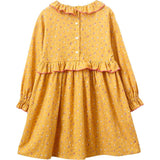 Ruffle Collar Long Sleeve Dress