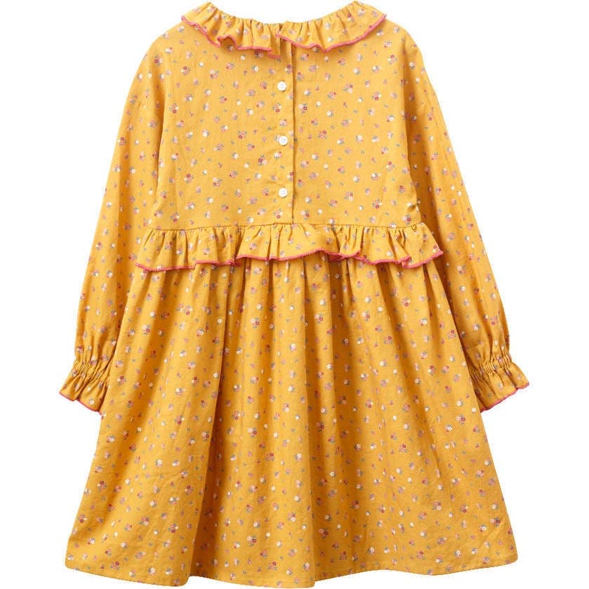 Ruffle Collar Long Sleeve Dress