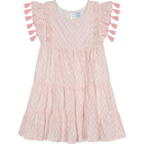 Sophie Girl's Tassel Dress Rose Stripe, Red