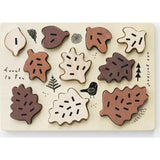 WOODEN TRAY PUZZLE - COUNT TO 10 LEAVES