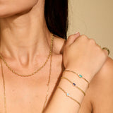 Eva Emerald Cut Station Bracelet