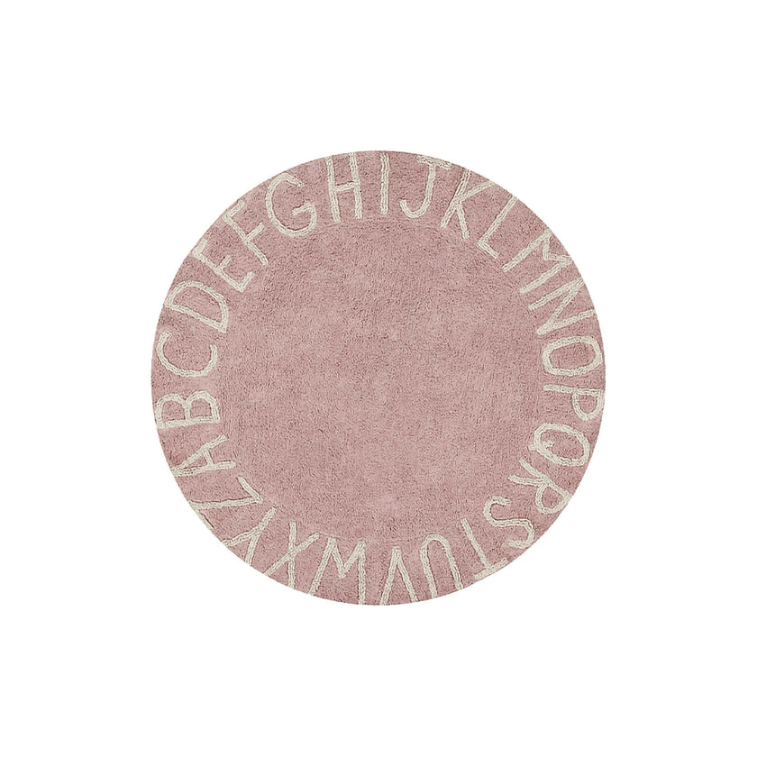 ABC Round Washable Rug