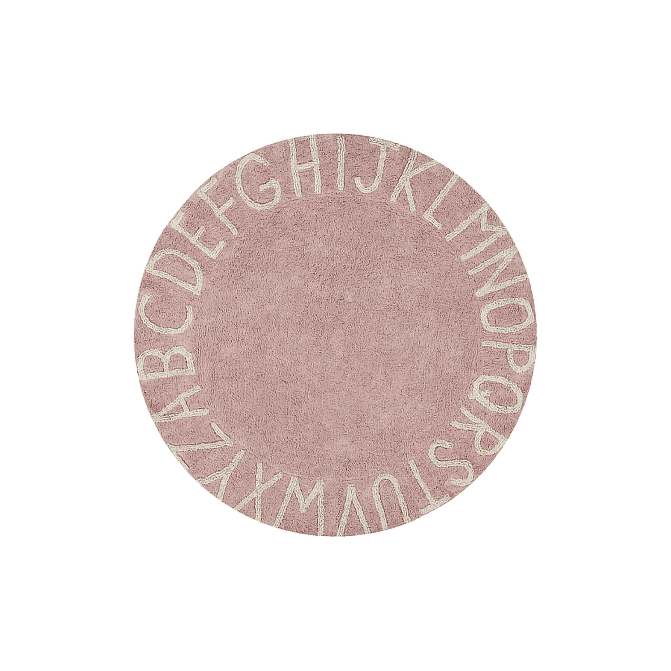 ABC Round Washable Rug