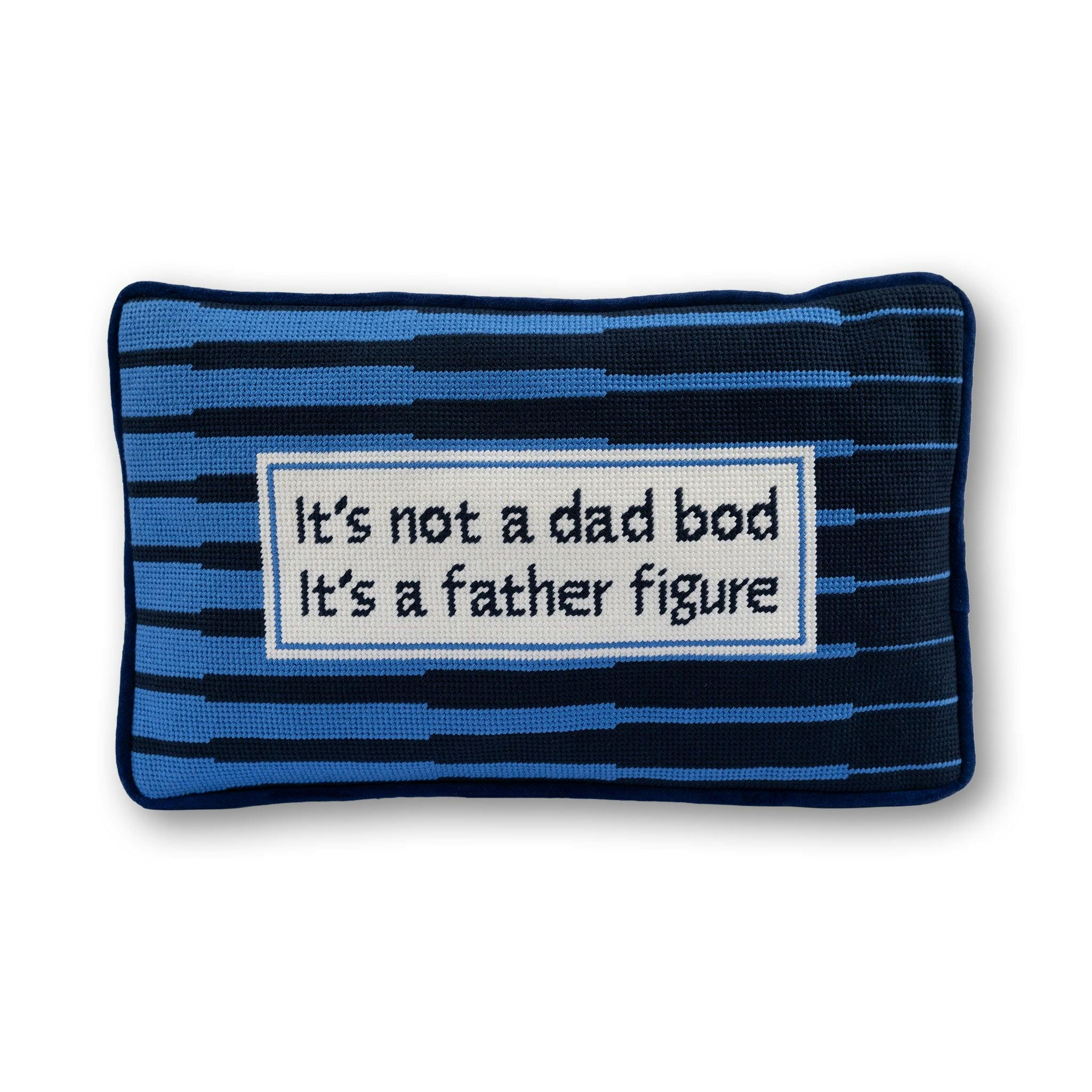 Father Figure Needlepoint Pillow