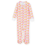 Parker Girls' Zipper Pajama - Preppy Pumpkins Bright