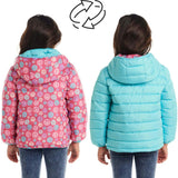 Kids Printed Reversible Puffer Jacket
