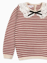 Dark Rose Blanca Merino Girl Jumper