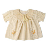 Organic Smocked Top & Shorts Set - Butter Yellow