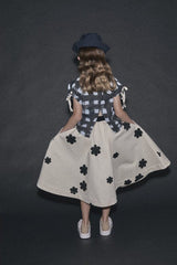 Atlantic Top Black Plaid Print